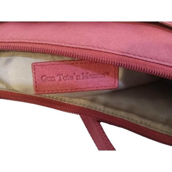 Gun Tote'n Mamas Handbag Purse Red Leather Tooled Handbag Carry Concealed Weapon - Picture 2 of 4